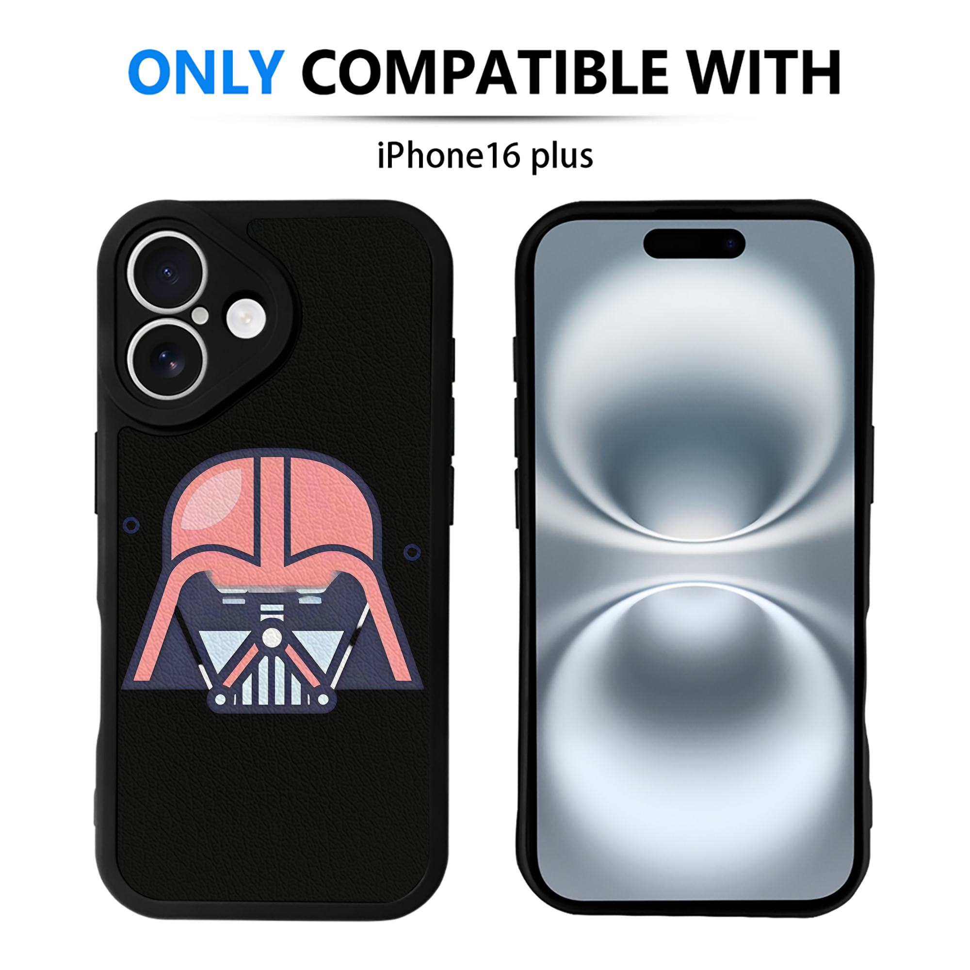 （画像用） スター・ウォーズ Star Wars 【iPhone 16シリーズ対応】シリコンスマホケース（レザー調） 材質：シリコン